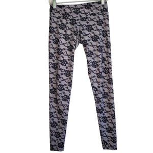 Onzie Audrey Lace Leggings Floral Yoga Yoga Gym Workout Athletic Athleisure S/M